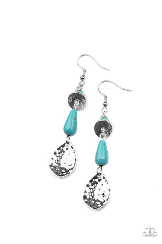 Paparazzi Earrings - Artfully Artisan - Blue