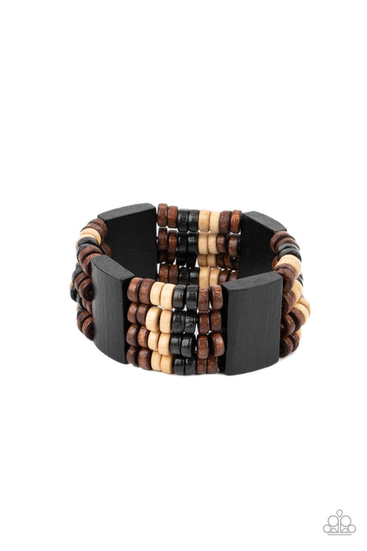 Paparazzi Bracelets - Aruba Attire - Black