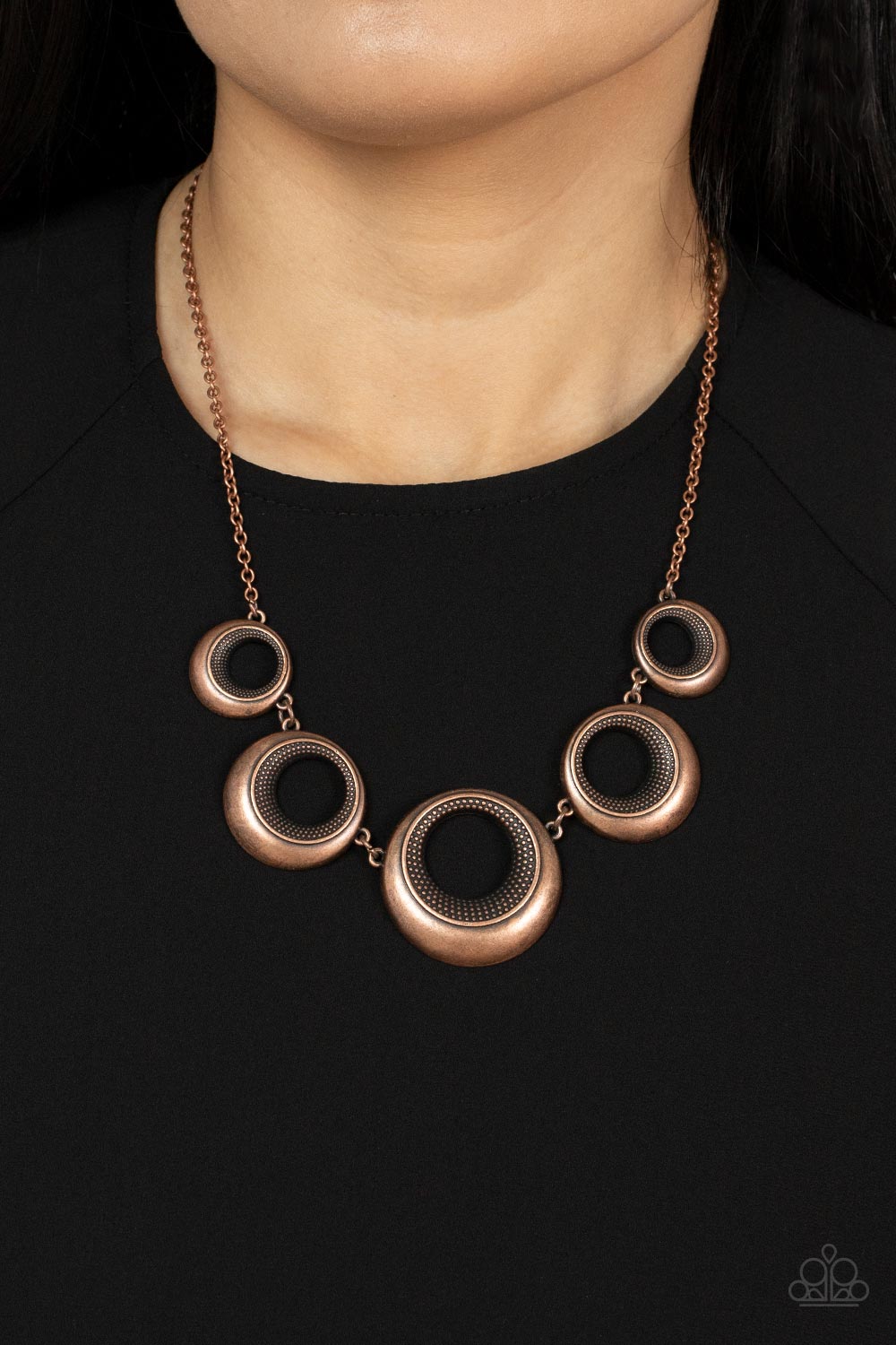 Paparazzi Necklaces - Solar Cycle - Copper