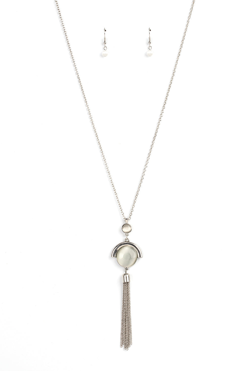 Paparazzi Necklaces - Lavishly Lucid - White