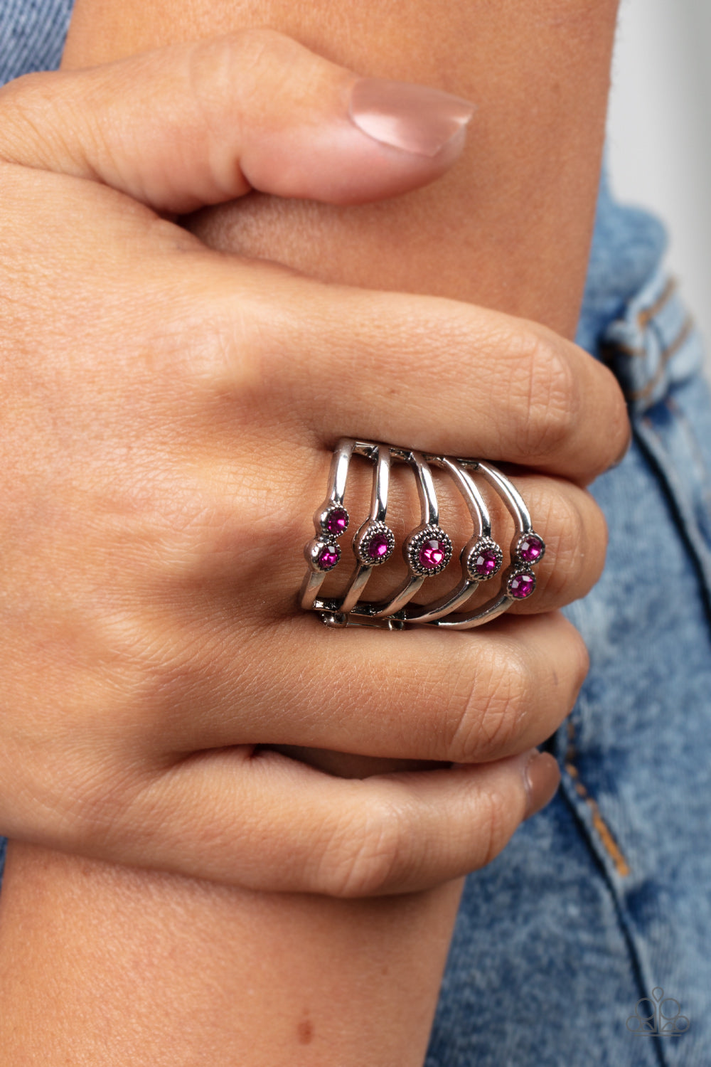 Paparazzi Rings - Layer on the Luster - Pink