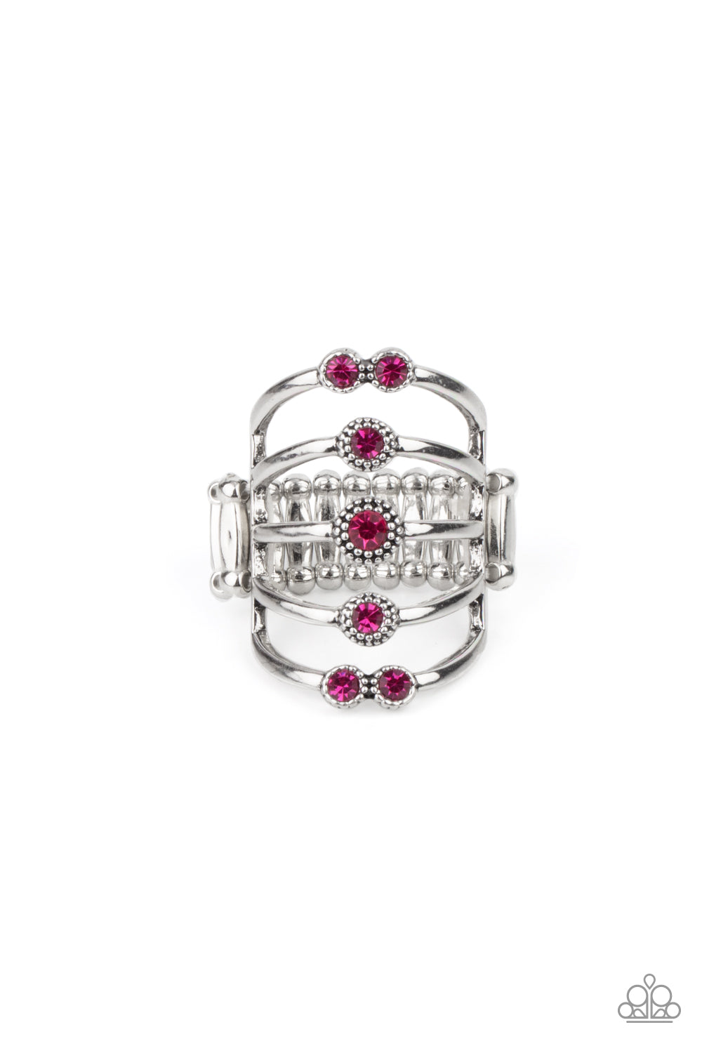 Paparazzi Rings - Layer on the Luster - Pink