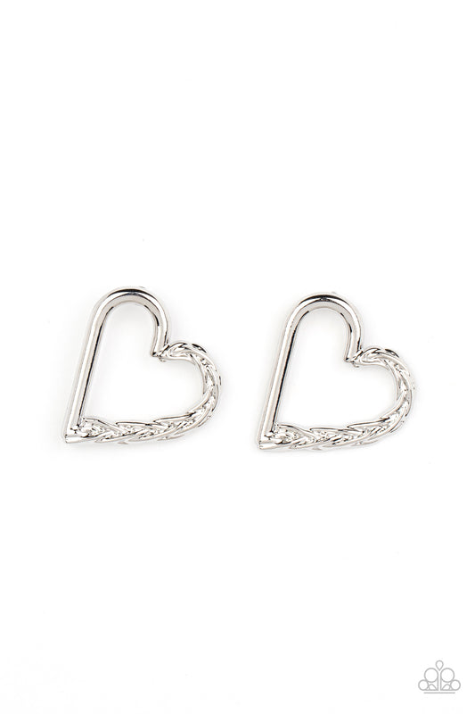 Paparazzi Earrings - Cupid, Who? - Silver