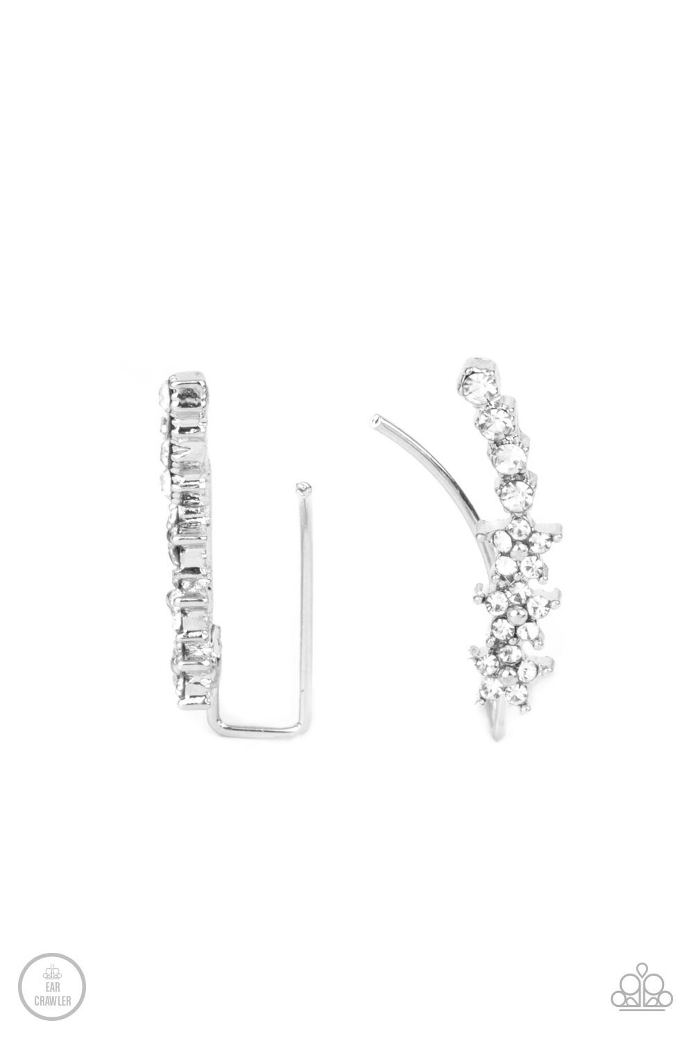 Paparazzi Earrings - Flowery Finale - White