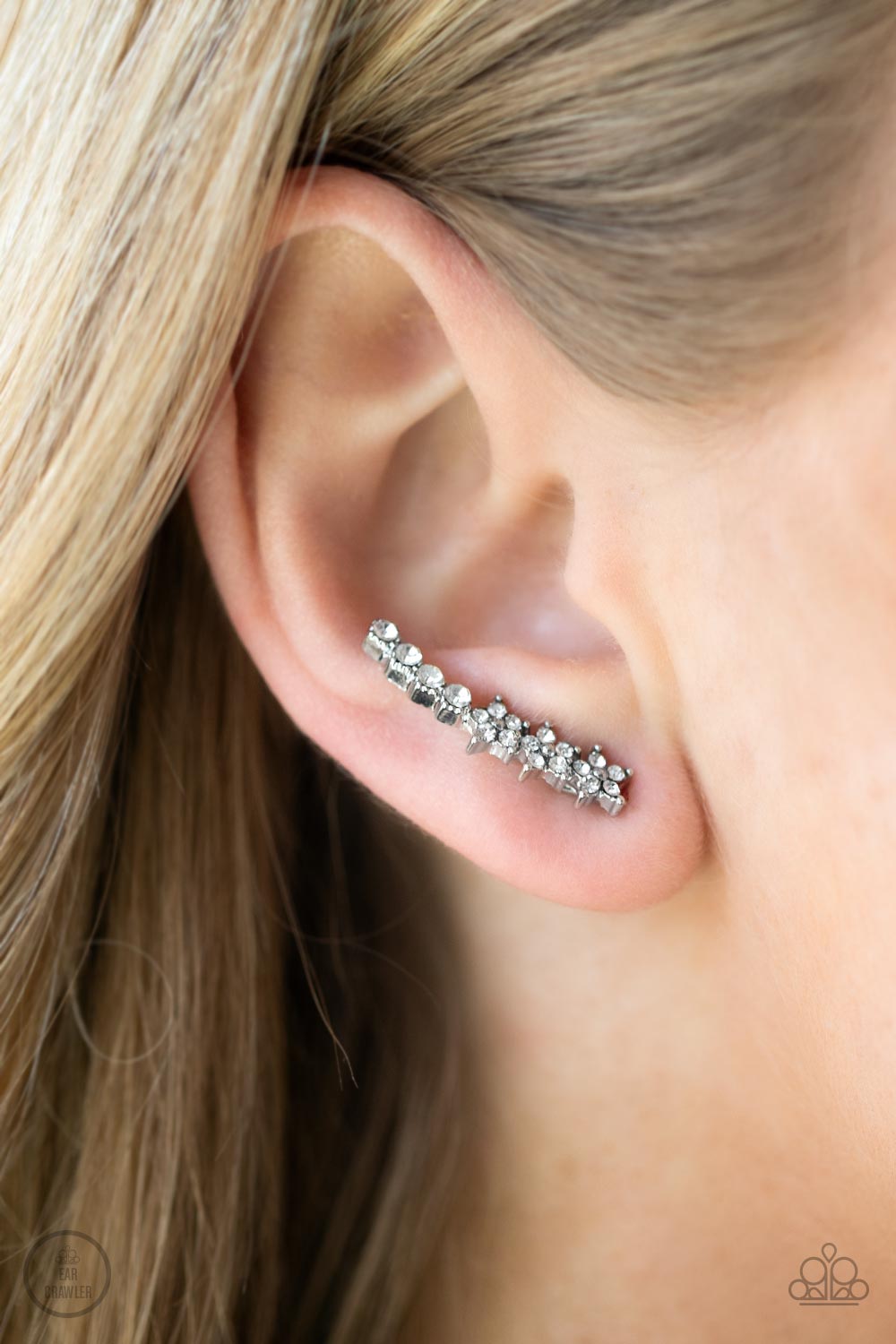 Paparazzi Earrings - Flowery Finale - White