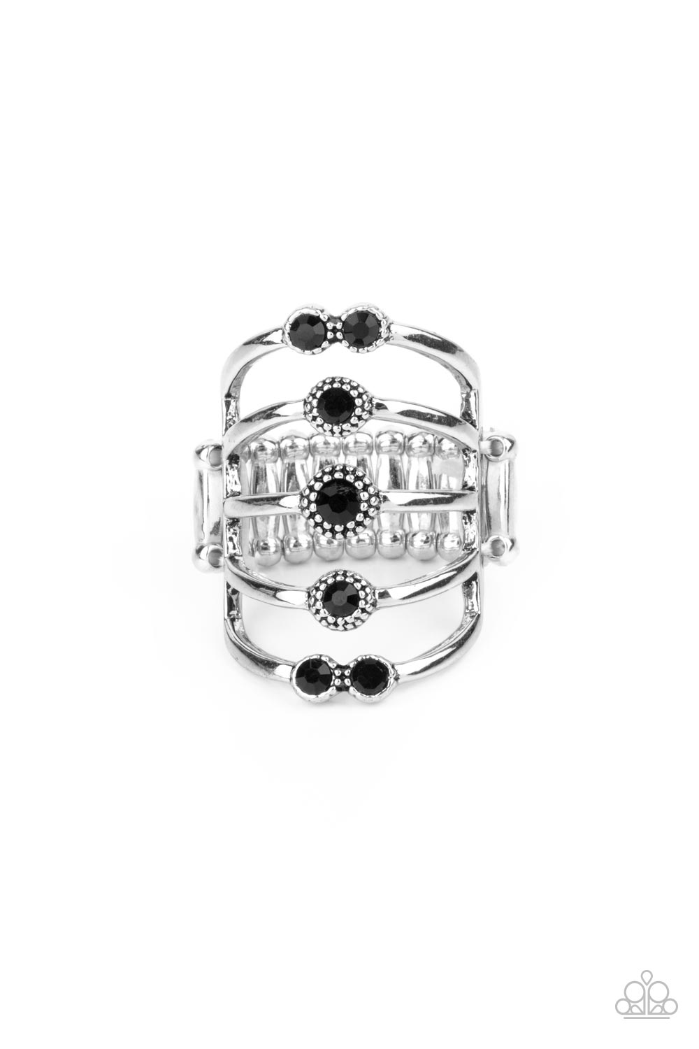 Paparazzi Rings - Layer On The Luster - Black