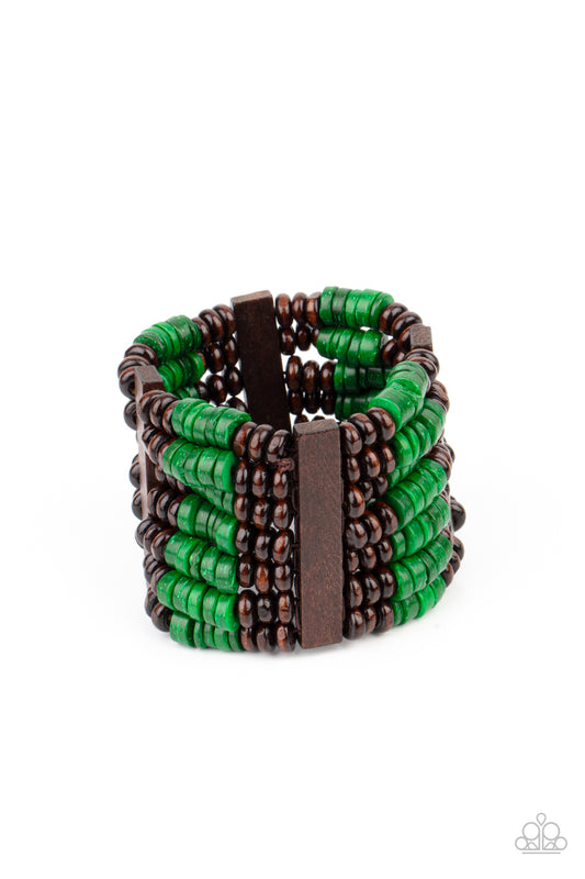 Paparazzi Bracelets - Vacay Vogue - Green