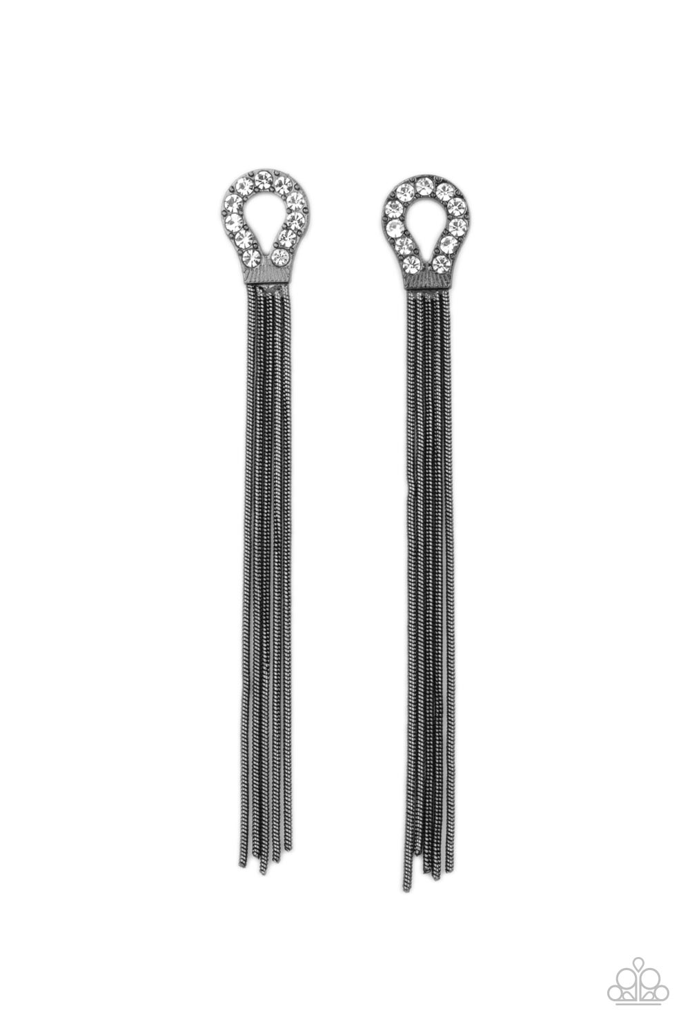Paparazzi Earrings - Dallas Debutante - Black