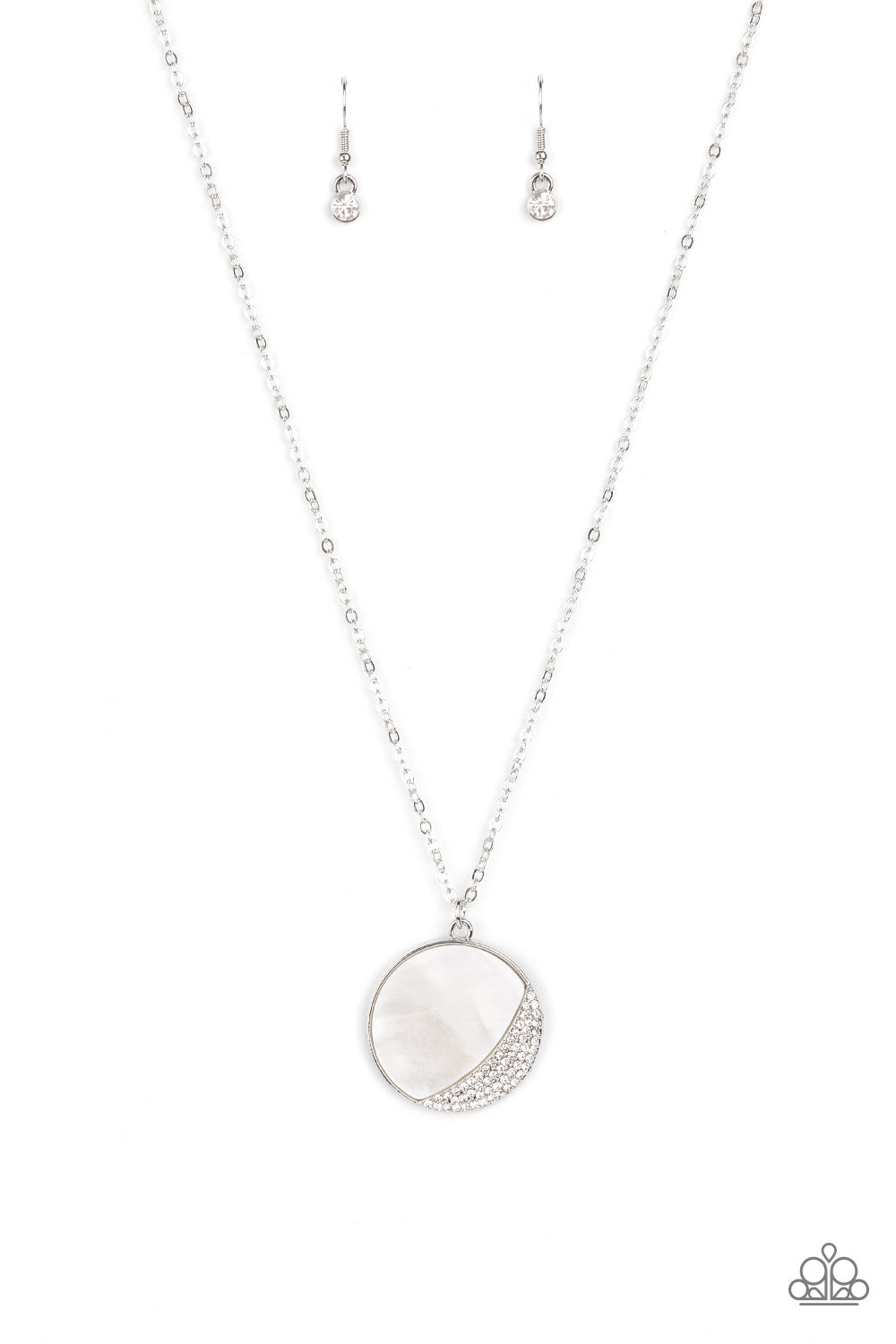 Paparazzi Necklaces - Oceanic Eclipse - White