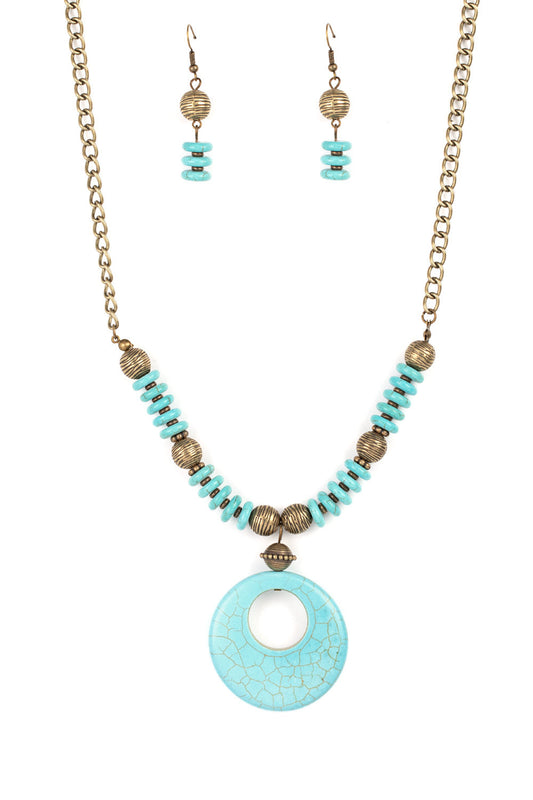 Paparazzi Necklaces - Oasis Goddess - Brass