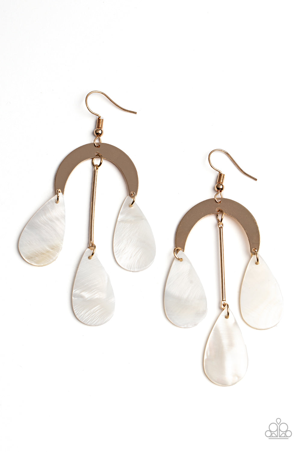 Paparazzi Earrings - Atlantis Ambience - Gold