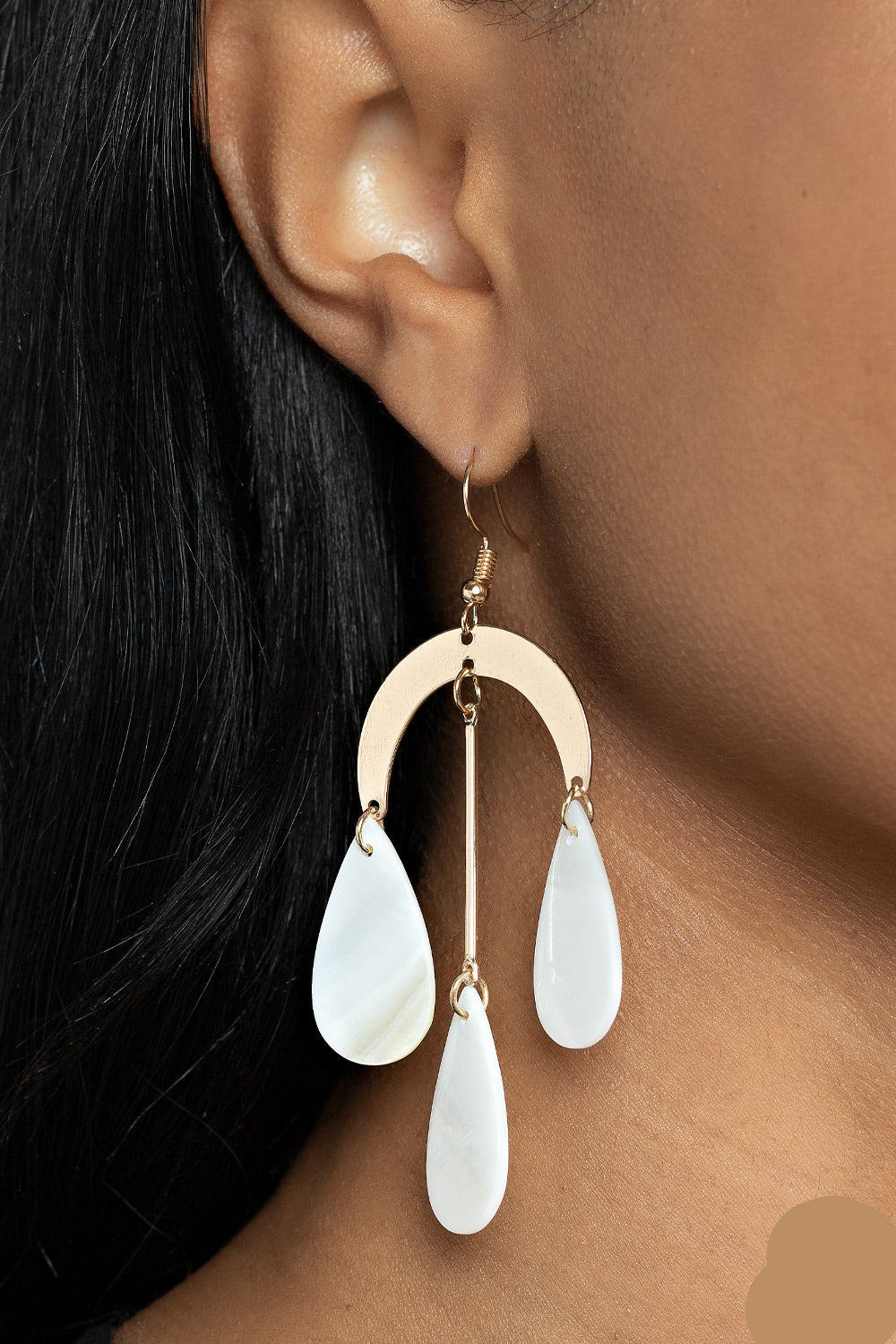 Paparazzi Earrings - Atlantis Ambience - Gold