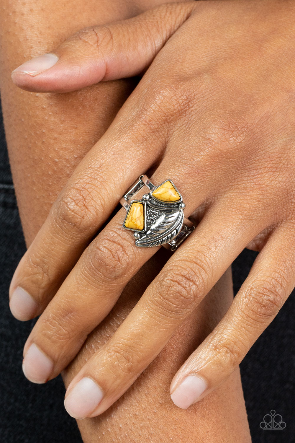 Paparazzi Rings - Make the Nest of it - Yellow