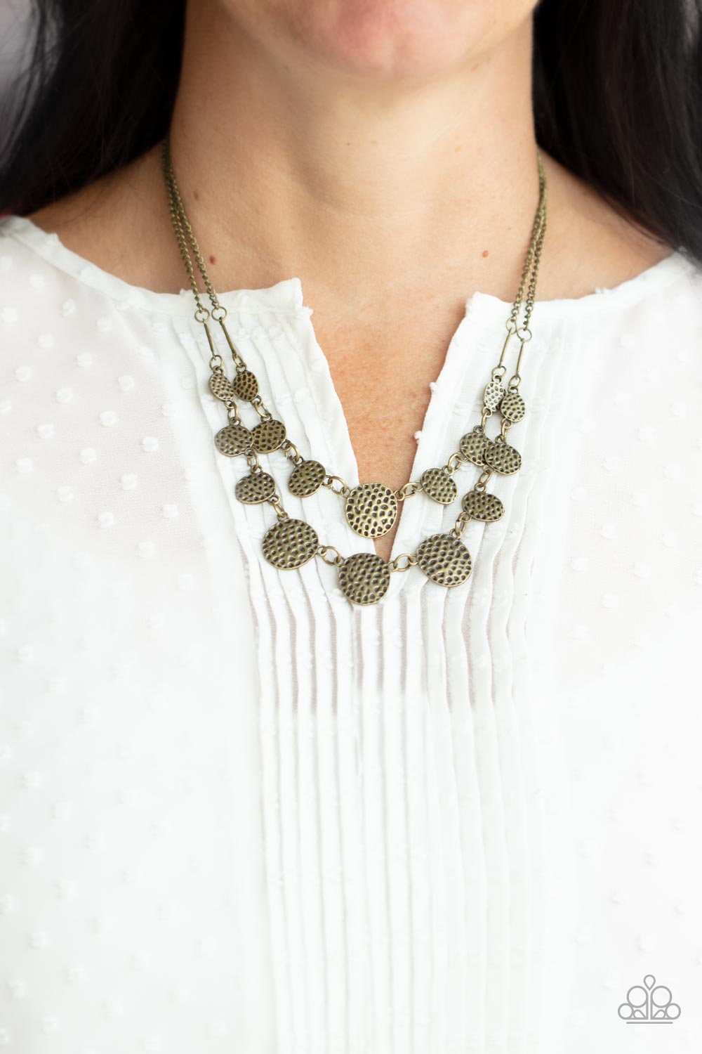 Paparazzi Necklaces - Pebble Me Pretty - Brass