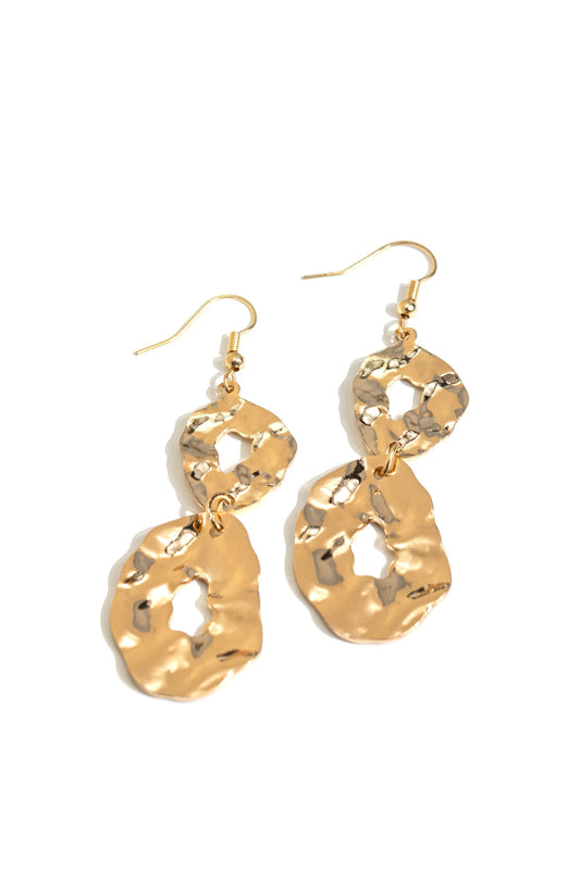 Paparazzi Earrings - Gallery Gravitas - Gold