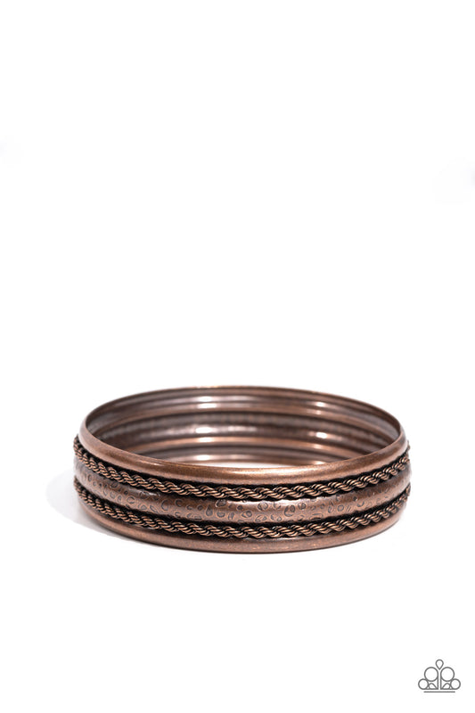 Paparazzi Bracelets - Off Road Relic - Copper