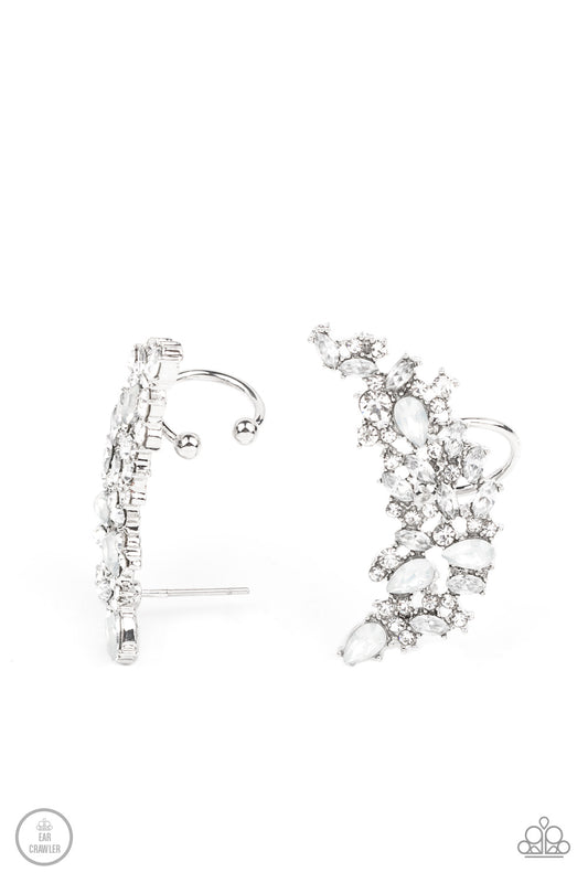 Paparazzi Earrings - Prismatically Panoramic - White