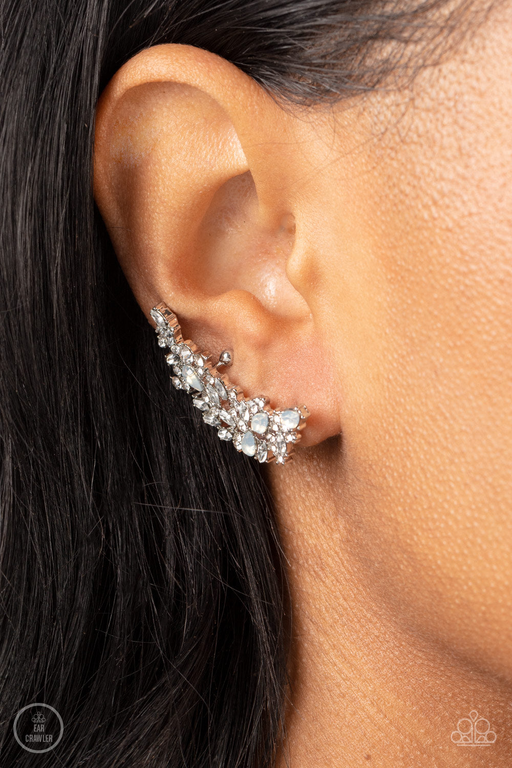 Paparazzi Earrings - Prismatically Panoramic - White