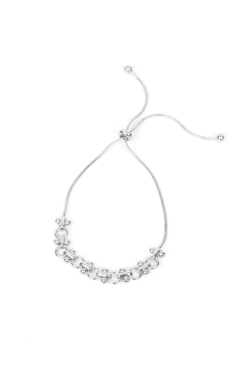 Paparazzi Bracelets - Side On Over - Silver