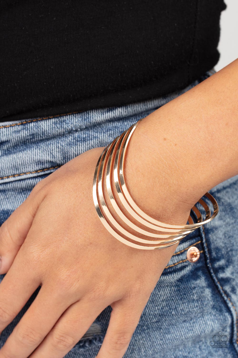 Paparazzi Bracelets - Tantalizingly Tiered - Gold