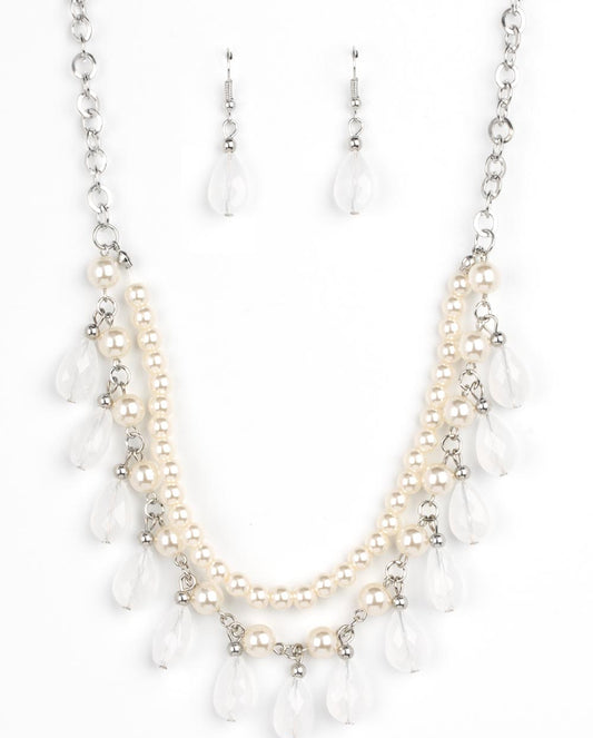 Paparazzi Necklaces - Dreamy Destination Wedding - White