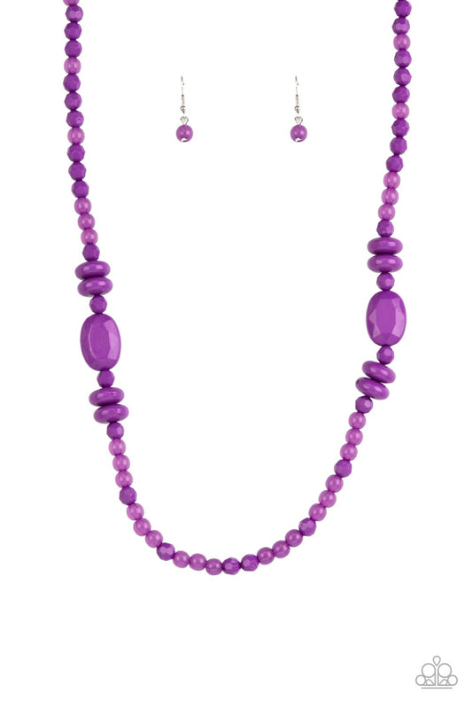 Paparazzi Necklaces - Tropical Tourist - Purple