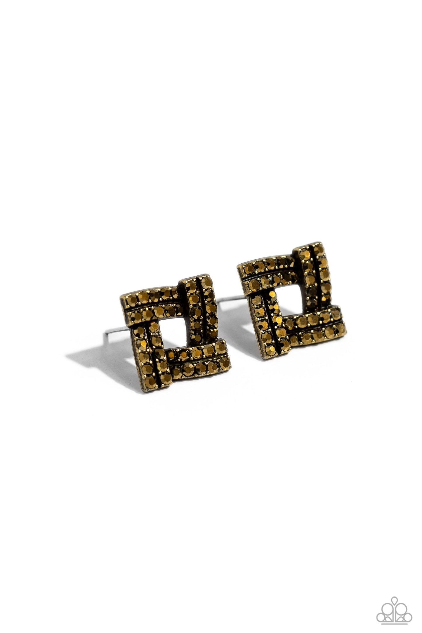 Paparazzi Earrings - Times Square Scandalous - Brass