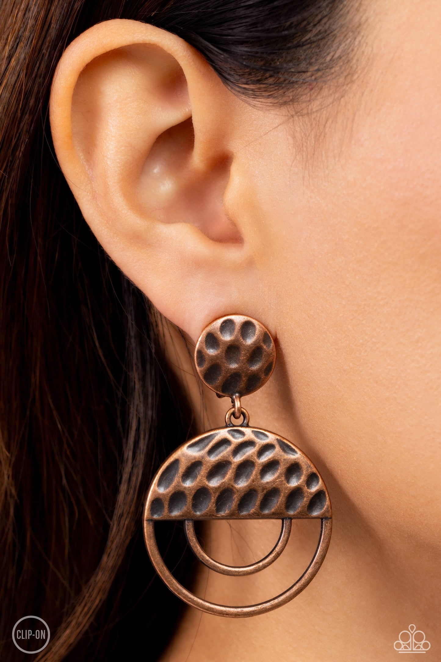 Paparazzi Earrings - Southern Souvenir - Copper