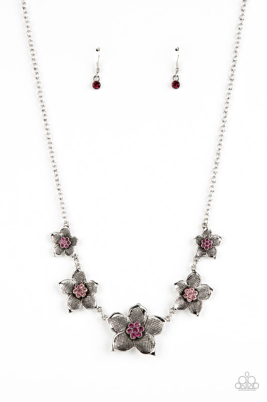 Paparazzi Necklaces - Wallflower Wonderland - Pink