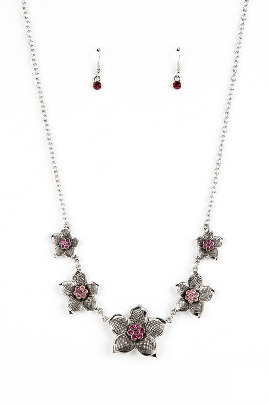 Paparazzi Necklaces - Wallflower Wonderland - Pink
