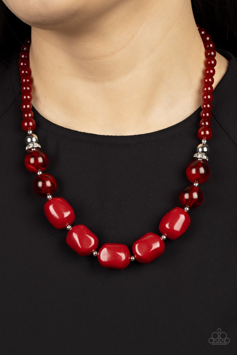 Paparazzi Necklaces - Ten Out of Tenacious - Red