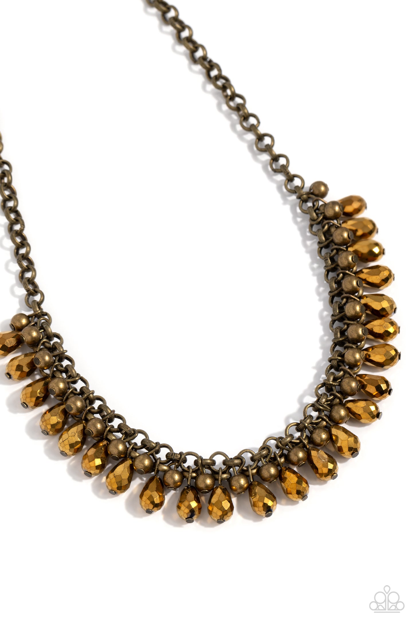 Paparazzi Necklaces - Metro Monarchy - Brass