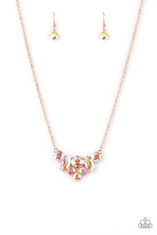 Paparazzi Necklaces - Lavishly Loaded - Copper Life of the Party October 2021