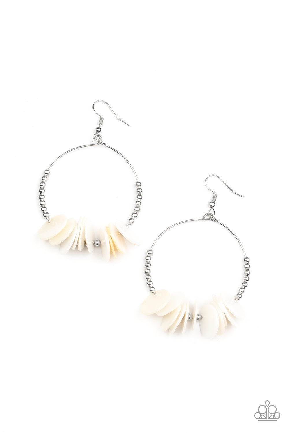 Paparazzi Earrings - Caribbean Cocktail - White