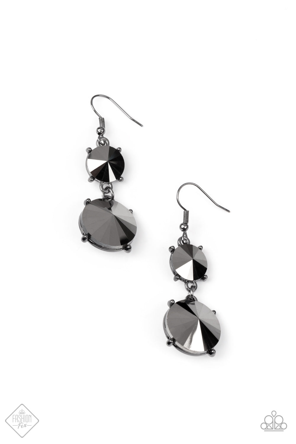 Paparazzi Earrings - Sizzling Showcase - Black - Fashion Fix