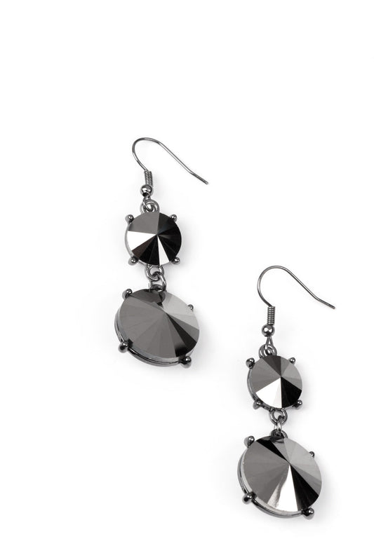 Paparazzi Earrings - Sizzling Showcase - Black - Fashion Fix