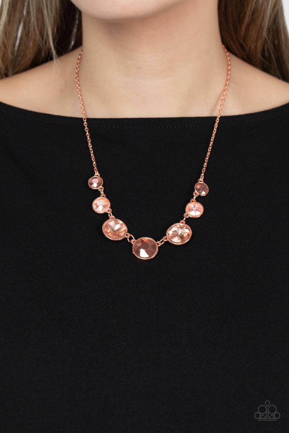 Paparazzi Necklaces - Pampered Powerhouse - Copper