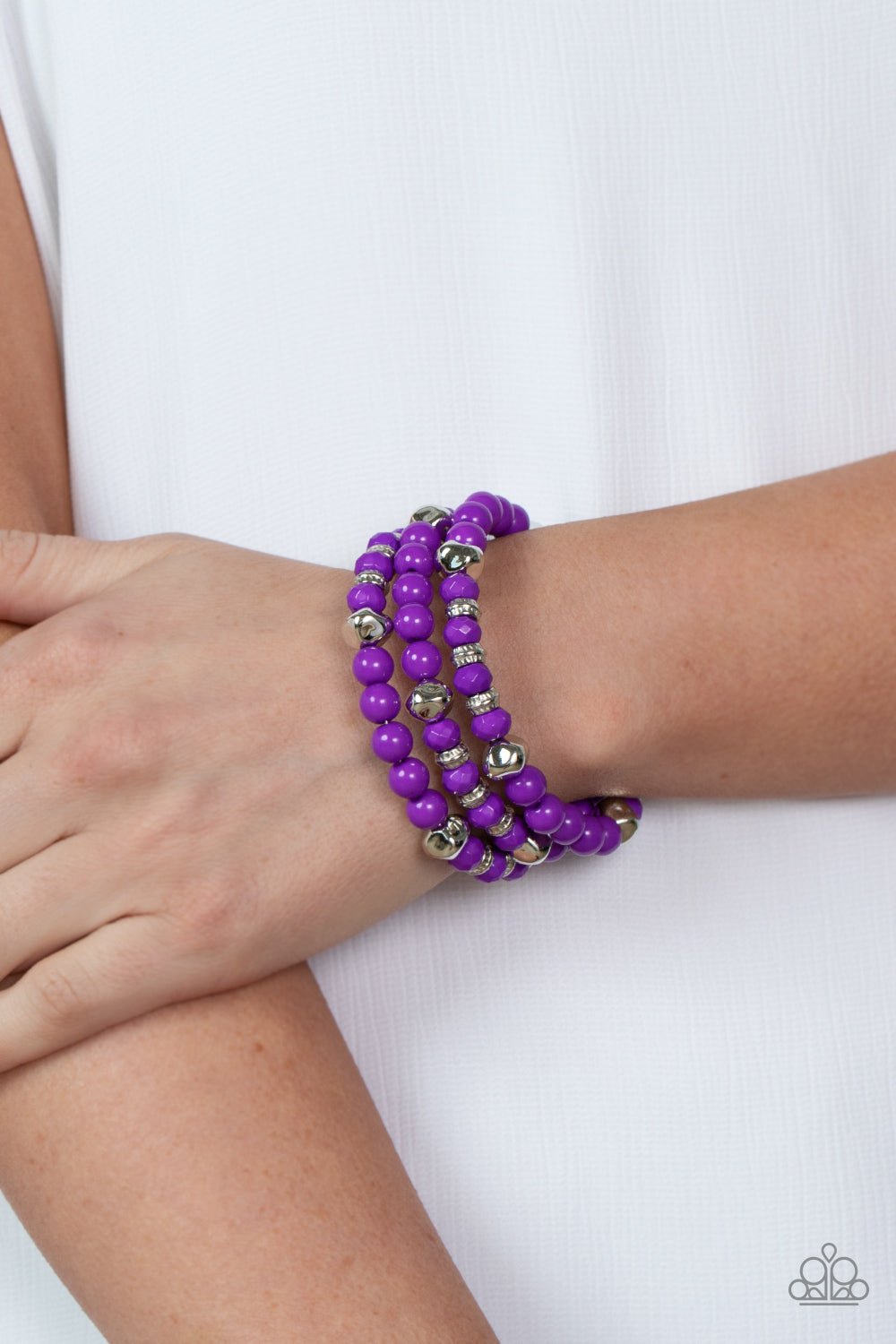 Paparazzi Bracelets - Vibrant Verve - Purple