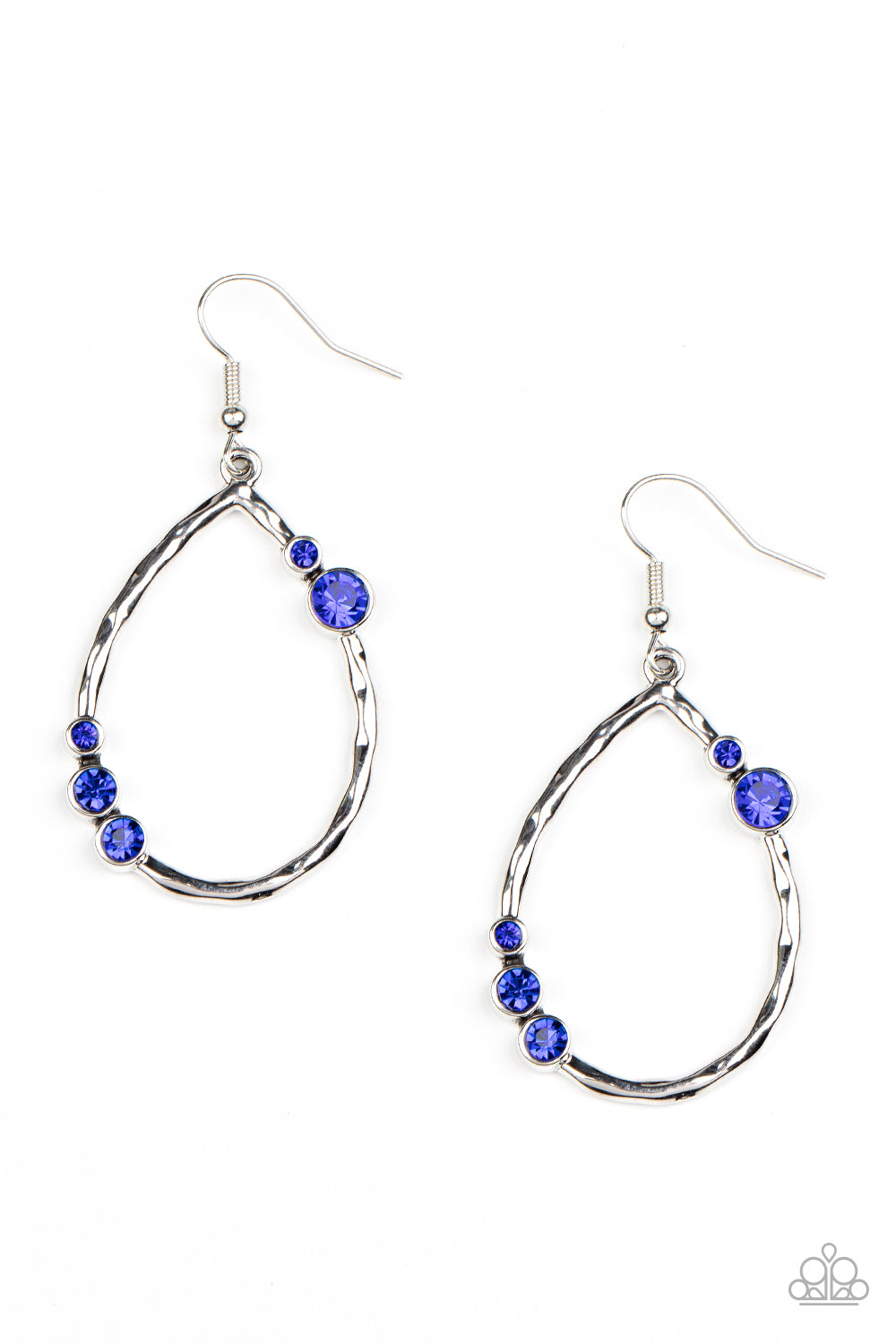 Paparazzi Earrings - Shop Till You DROPLET - Blue