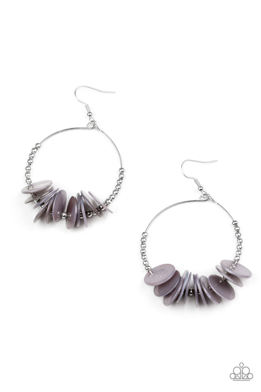 Paparazzi Earrings - Caribbean Cocktail - Silver
