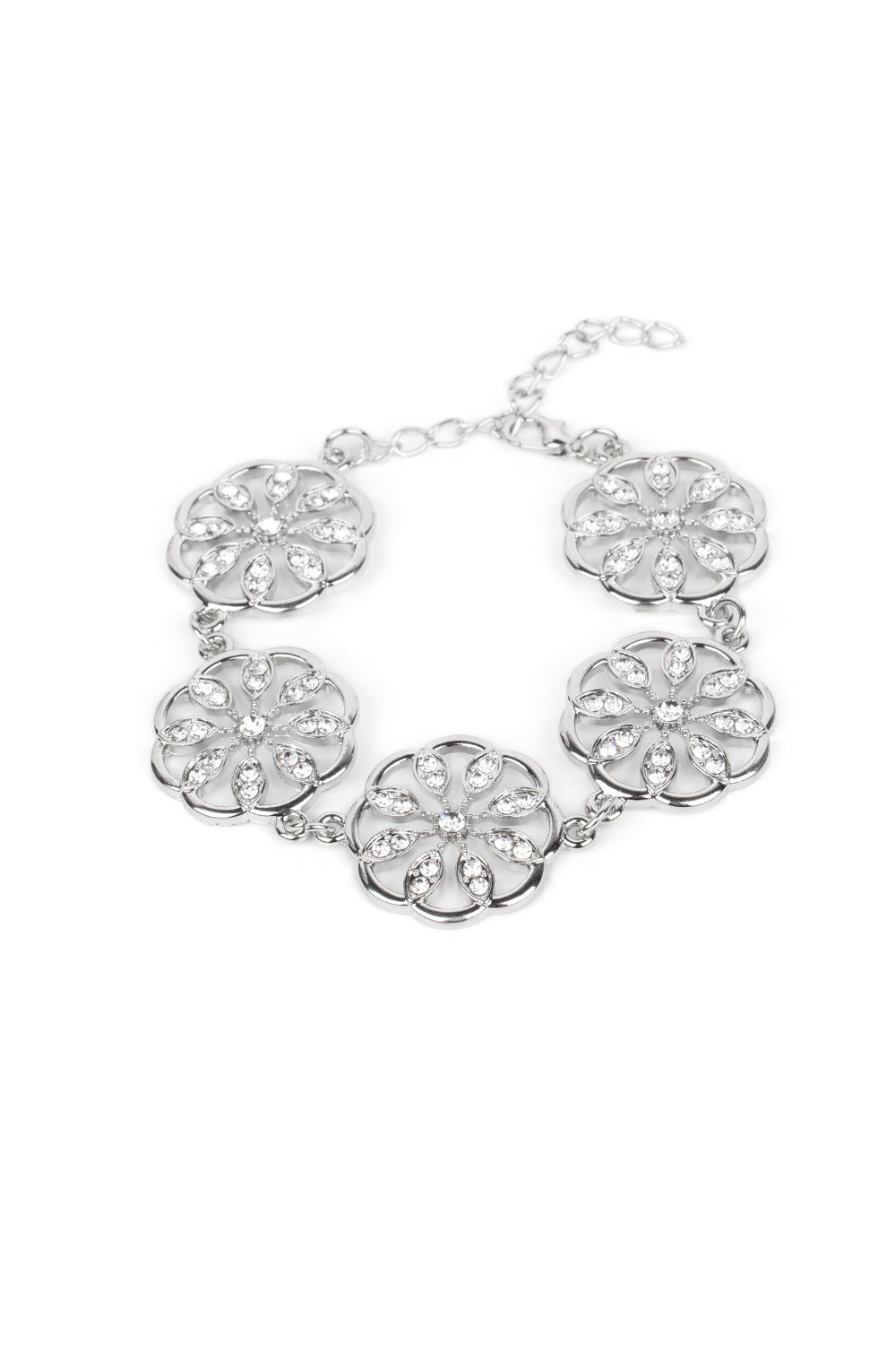 Paparazzi Bracelets - Blooming Bling -   White
