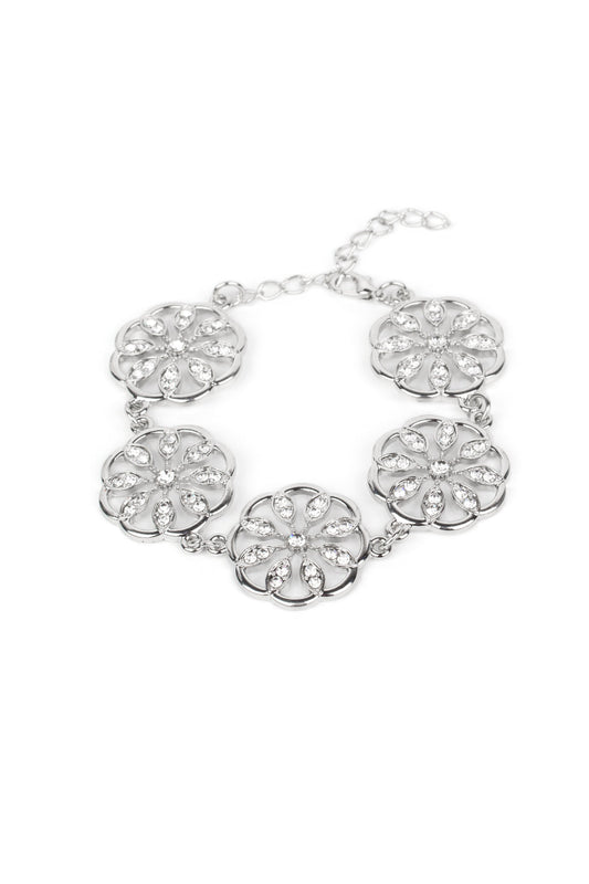 Paparazzi Bracelets - Blooming Bling -   White