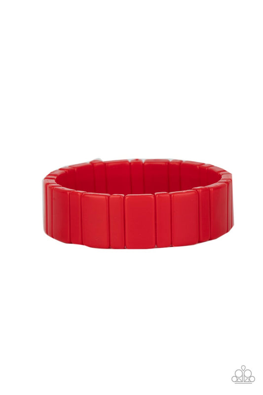Paparazzi Bracelets - In Plain Sightseer - Red