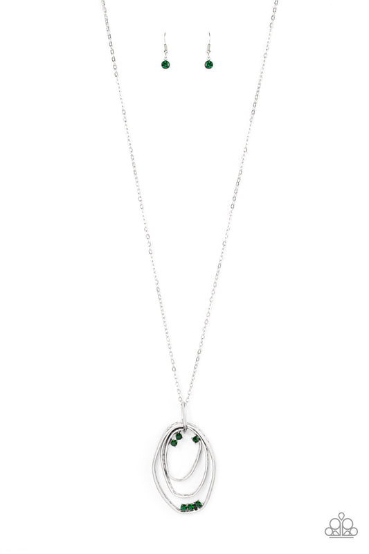 Paparazzi Necklaces - Industrial Infusion- Green