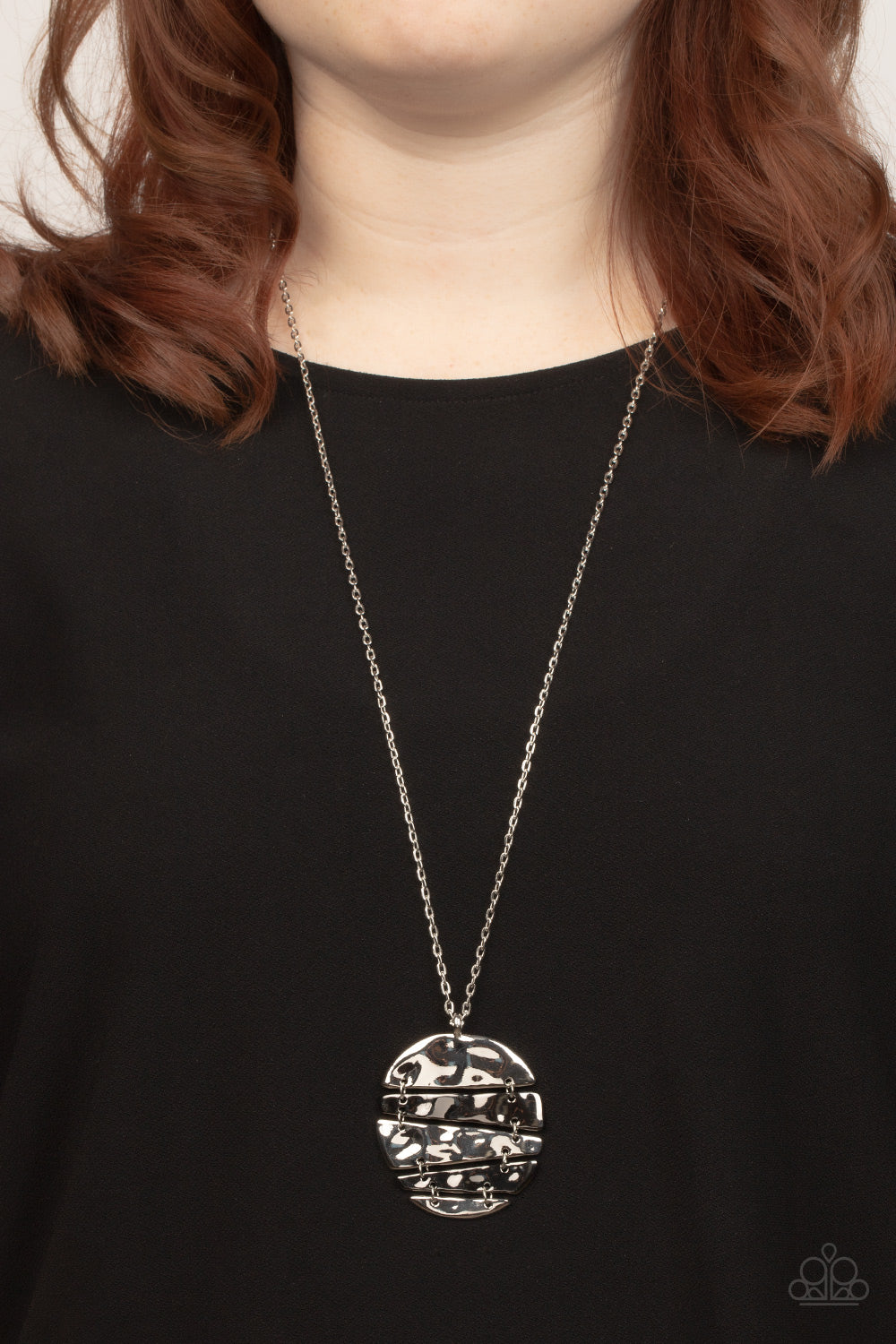 Paparazzi Necklaces - Shattered Sunset - Silver