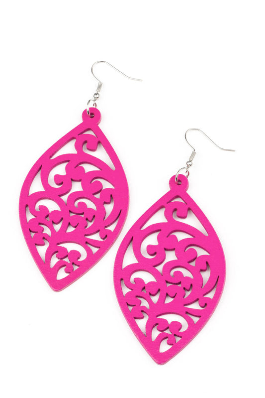 Paparazzi Earrings - Coral Garden - Pink