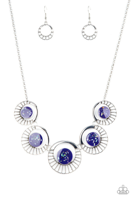 Paparazzi Necklaces - Elliptical Effervescence - Purple
