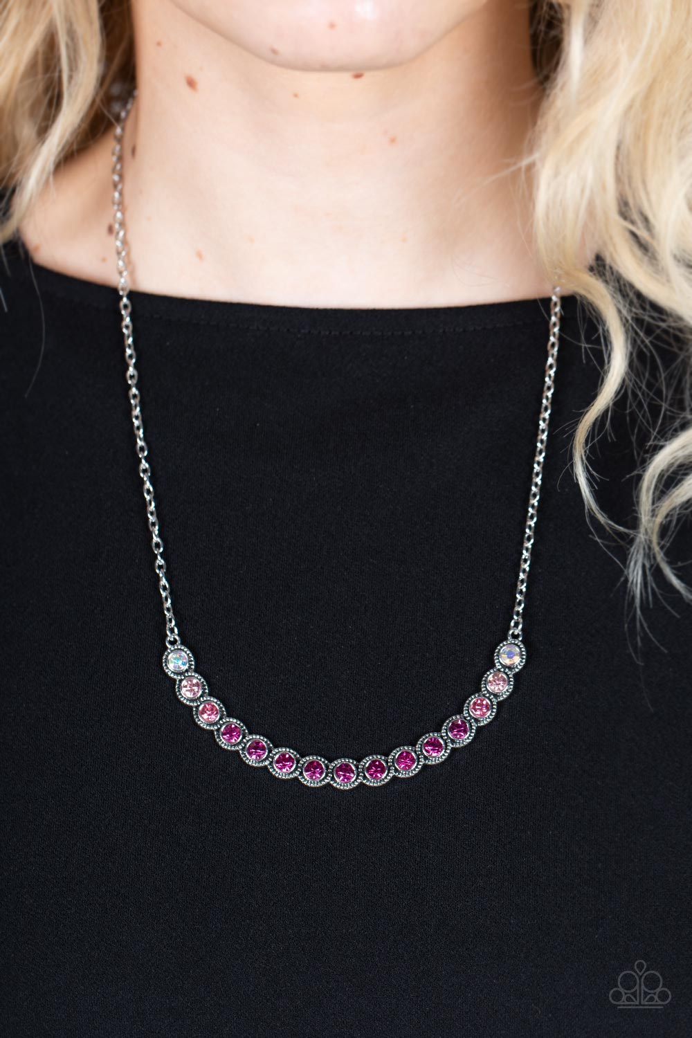 Paparazzi Necklaces - Throwing Shades - Pink