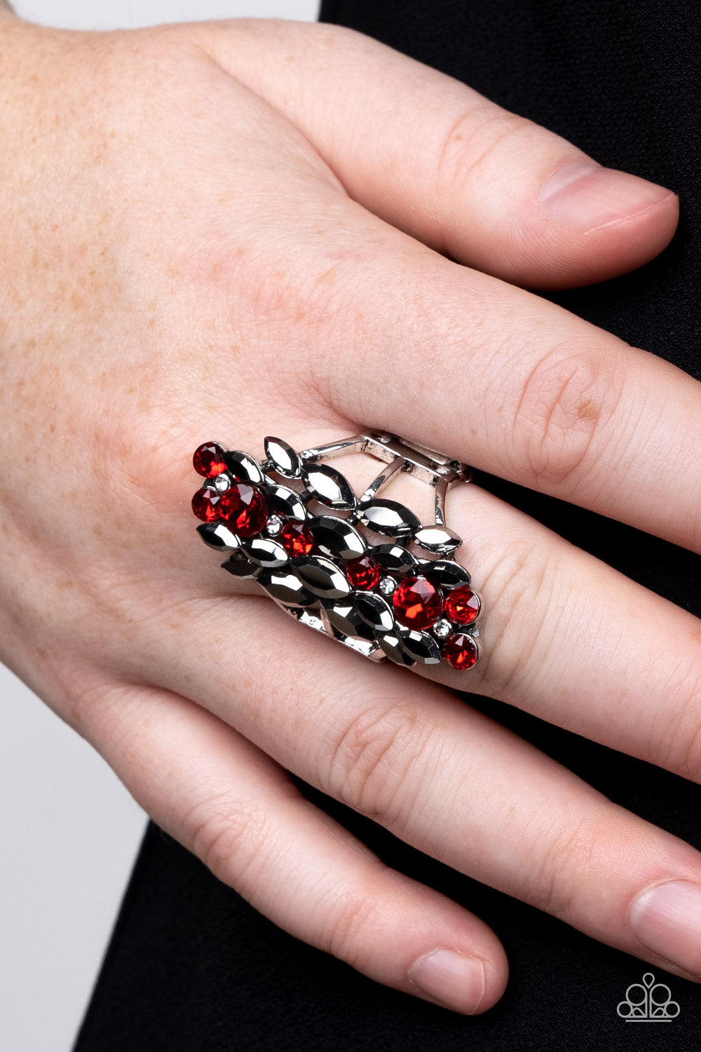 Paparazzi Rings - Smoky Smolder - Red