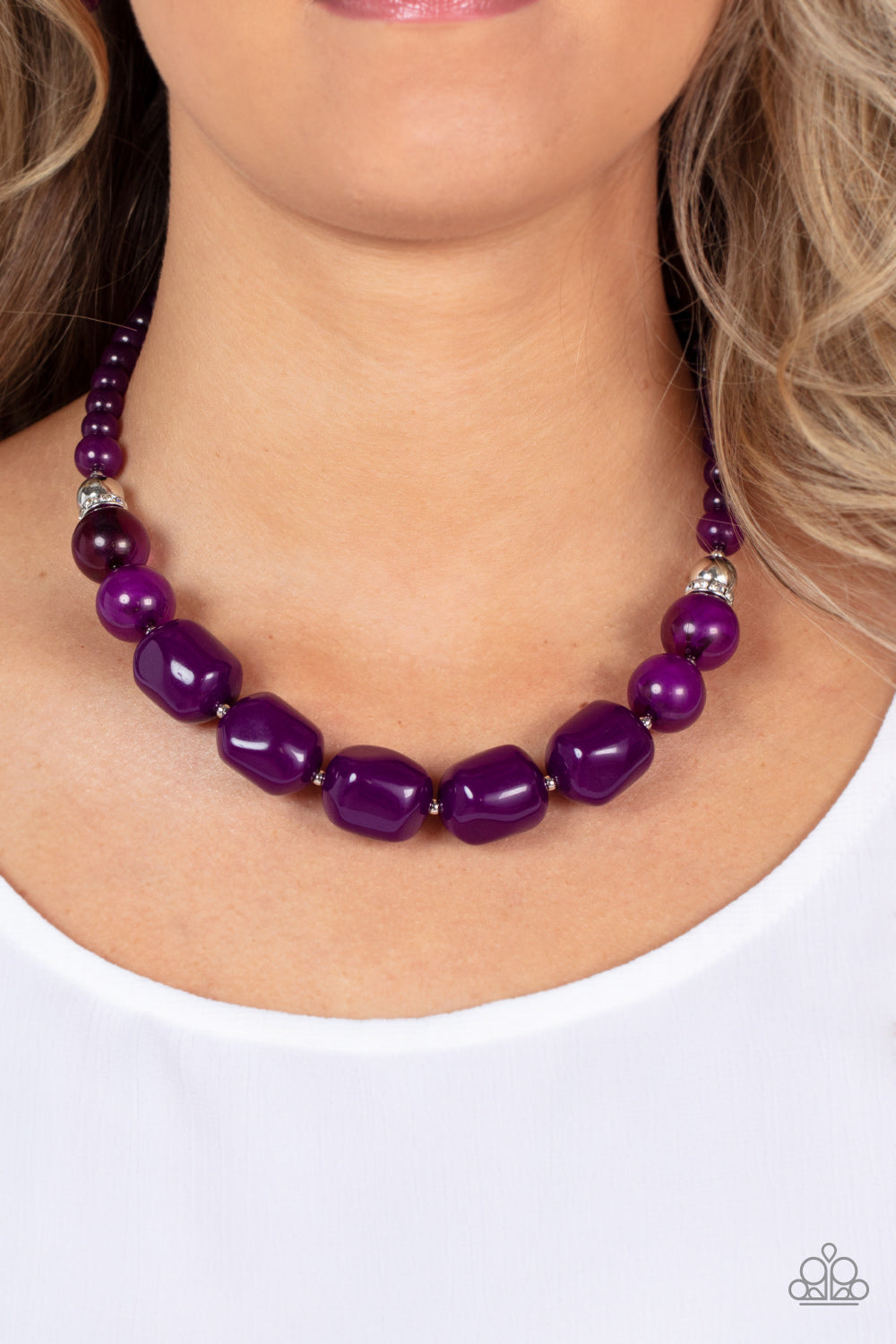 Paparazzi Necklaces - Ten Out of Tenacious - Purple